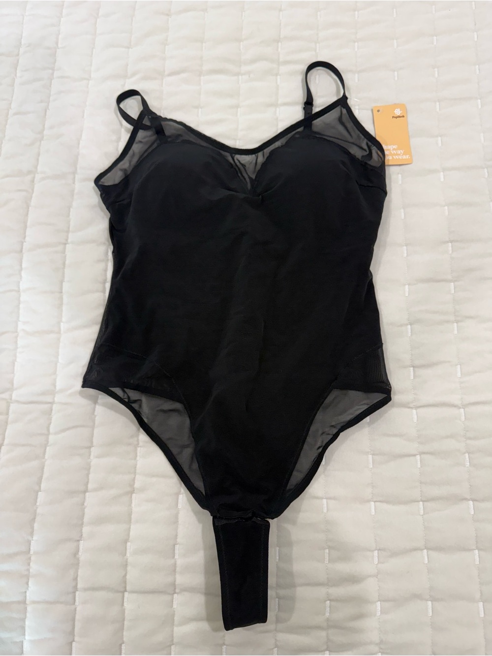 Popilush Black Mesh Shapewear
Bodysuit L